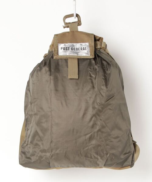 JACK & MARIE（ジャックアンドマリー）の「POSTGENERAL PACKABLE DRAWSTRING BAG (ポストジェネラル )（エコバッグ/サブバッグ・メンズ・ブラック/オリーブ/ブラウン系その他/ベージュ系その他・FREE）」の11枚目の写真