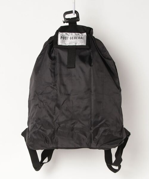 JACK & MARIE（ジャックアンドマリー）の「POSTGENERAL PACKABLE DRAWSTRING BAG (ポストジェネラル )（エコバッグ/サブバッグ・メンズ・ブラック/オリーブ/ブラウン系その他/ベージュ系その他・FREE）」の10枚目の写真