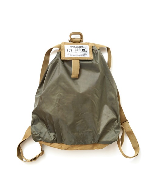 JACK & MARIE（ジャックアンドマリー）の「POSTGENERAL PACKABLE DRAWSTRING BAG (ポストジェネラル )（エコバッグ/サブバッグ・メンズ・ブラック/オリーブ/ブラウン系その他/ベージュ系その他・FREE）」の16枚目の写真
