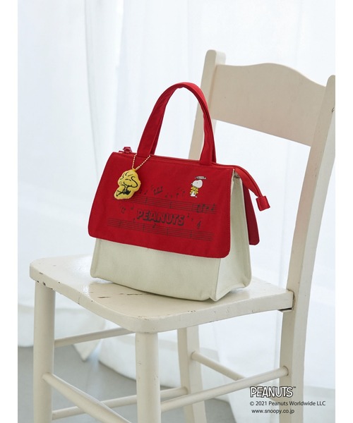 earth music&ecology（アースミュージックアンドエコロジー）の「【WEB限定】PEANUTSハウスバッグ ＊（ハンドバッグ・レディース・レッド・FREE）」の7枚目の写真