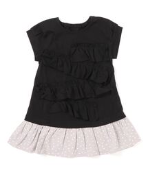 HAKKA KIDS（ハッカキッズ）の「フリルアクセント半袖ワンピース（ワンピース・キッズ）」