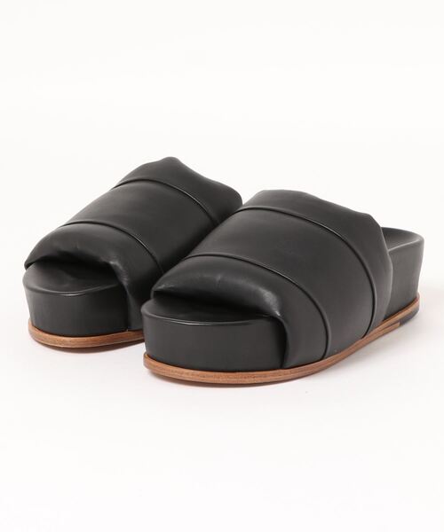 JOURNAL STANDARD（ジャーナルスタンダード）の「【JVAM / ジェイ ヴィー エー エム】TALL FOOTBED SLIDERS：サンダル◆（サンダル・レディース・ブラック/カーキ・38/39/36/37）」の2枚目の写真