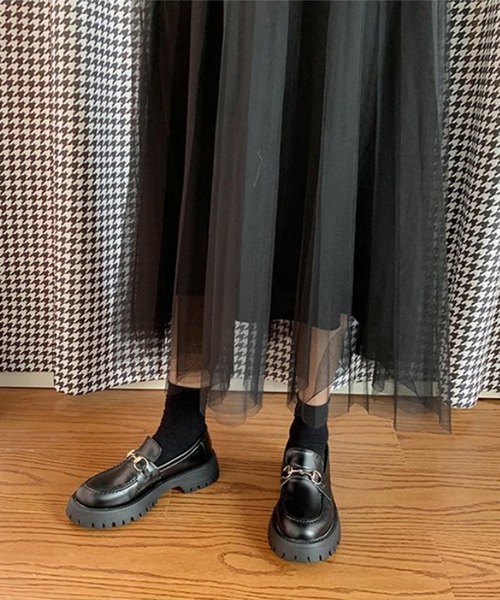 aimoha（アイモハ）の「レトロ風ローファー（ローファー・レディース・ブラック・24.0cm/23.5cm/23.0cm/24.5cm/25.0cm/22.5cm）」の4枚目の写真