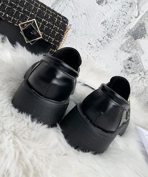 aimoha（アイモハ）の「レトロ風ローファー（ローファー・レディース・ブラック・24.0cm/23.5cm/23.0cm/24.5cm/25.0cm/22.5cm）」の8枚目の写真