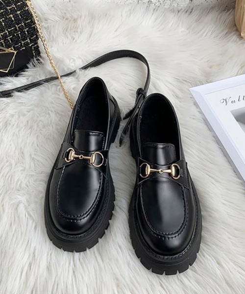 aimoha（アイモハ）の「レトロ風ローファー（ローファー・レディース・ブラック・24.0cm/23.5cm/23.0cm/24.5cm/25.0cm/22.5cm）」の16枚目の写真