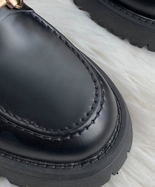 aimoha（アイモハ）の「レトロ風ローファー（ローファー・レディース・ブラック・24.0cm/23.5cm/23.0cm/24.5cm/25.0cm/22.5cm）」の10枚目の写真