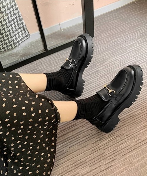 aimoha（アイモハ）の「レトロ風ローファー（ローファー・レディース・ブラック・24.0cm/23.5cm/23.0cm/24.5cm/25.0cm/22.5cm）」の14枚目の写真