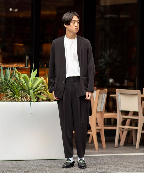 EDIFICE（エディフィス）の「ツープリーツ バルーン パンツ（その他パンツ・メンズ・ブラック/ベージュ系その他・SMALL/MEDIUM/LARGE）」の6枚目の写真