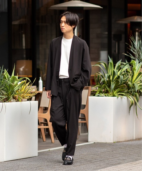 EDIFICE（エディフィス）の「ツープリーツ バルーン パンツ（その他パンツ・メンズ・ブラック/ベージュ系その他・SMALL/MEDIUM/LARGE）」の9枚目の写真