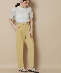 N.（N. Natural Beauty Basic） | ◆ボタンディテールベルトタックパンツ(その他パンツ)
