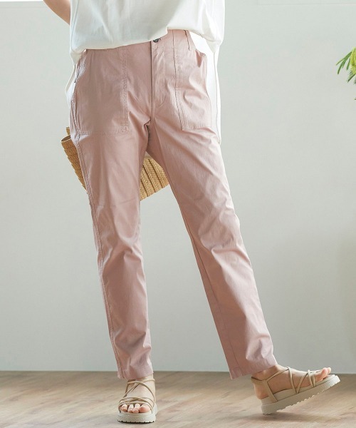 LIPSTAR(リップスター)の「ストレッチツイルカーゴポケットパンツ(その他パンツ・レディース・ブラック/ベージュ/カーキ/ピンク・S/M)」の4枚目の写真