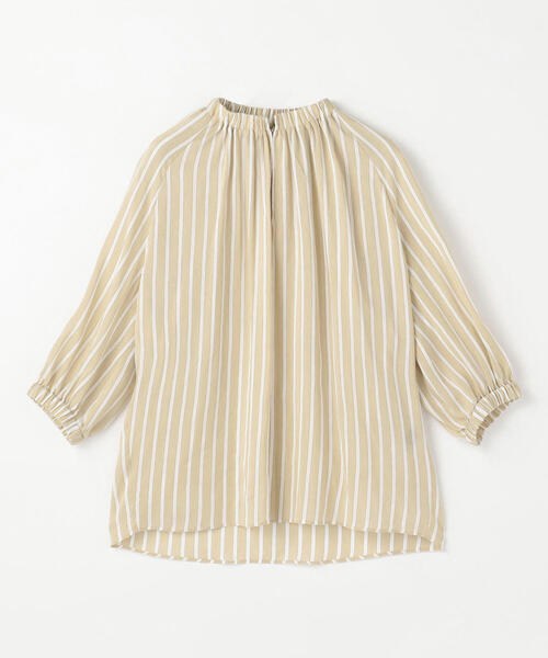 セール 40%OFF】トラックストライプ スタンドカラーブラウス