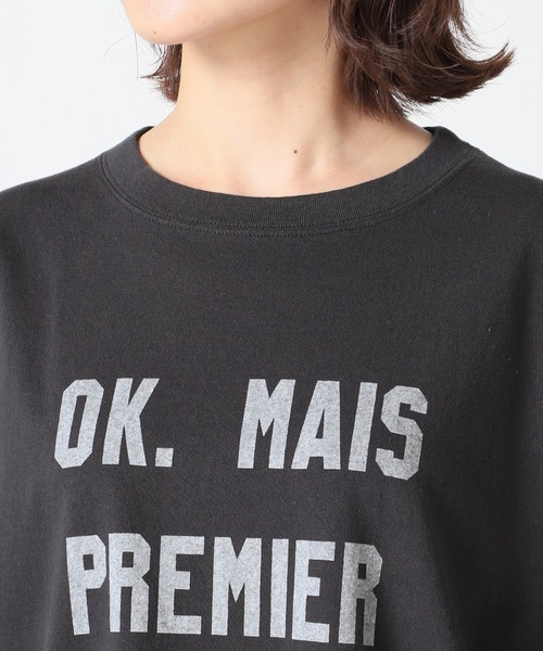 SLOBE IENA（スローブイエナ）の「OKグラフィックロゴBIGTシャツ【手洗い可能】◆（Tシャツ/カットソー・レディース・ホワイト/グレー・FREE）」の22枚目の写真