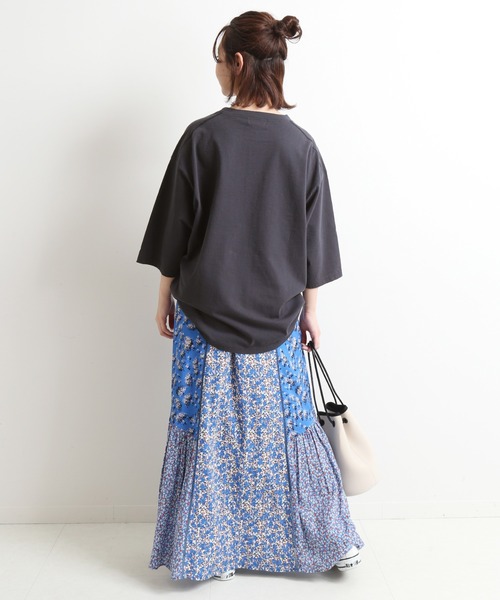 SLOBE IENA（スローブイエナ）の「OKグラフィックロゴBIGTシャツ【手洗い可能】◆（Tシャツ/カットソー・レディース・ホワイト/グレー・FREE）」の10枚目の写真