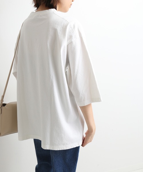 SLOBE IENA（スローブイエナ）の「OKグラフィックロゴBIGTシャツ【手洗い可能】◆（Tシャツ/カットソー・レディース・ホワイト/グレー・FREE）」の16枚目の写真
