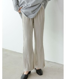 Re:EDIT | マットボドレープリーツキックフレアパンツ(その他パンツ)