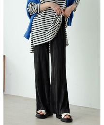 Re:EDIT | マットボドレープリーツキックフレアパンツ(その他パンツ)