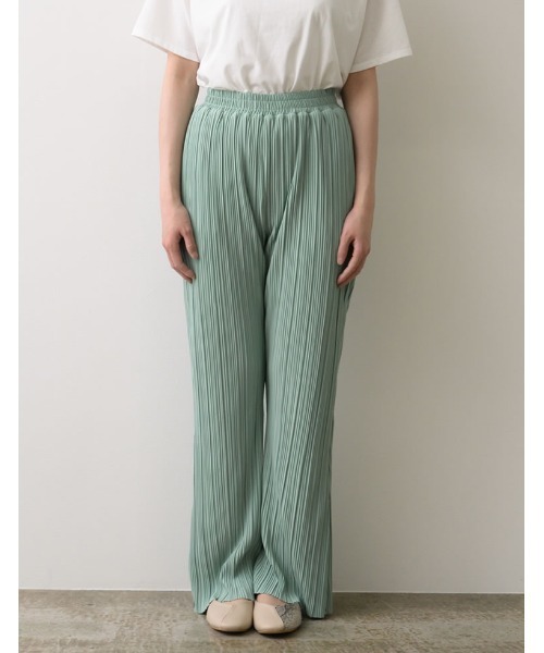 Re:EDIT(リエディ)の「マットボドレープリーツキックフレアパンツ(その他パンツ・レディース・ベージュ/ブルーグリーン/ブラック/オフホワイト・AS/BM/LARGE/SMALL/AM/BS/MEDIUM)」の21枚目の写真