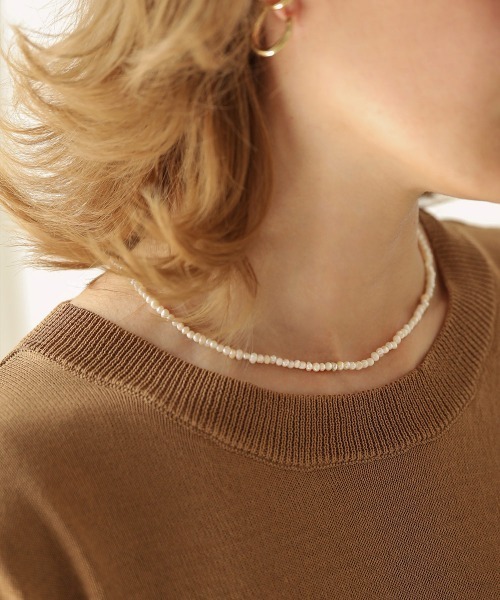 Bab（バブ）の「【WEB限定】コインモチーフパールネックレス（ネックレス・レディース・ゴールド/シルバー・ONESIZE）」の4枚目の写真