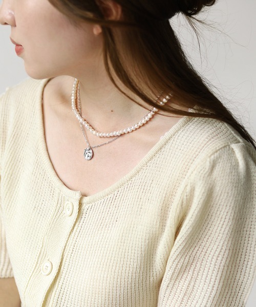 Bab（バブ）の「【WEB限定】コインモチーフパールネックレス（ネックレス・レディース・ゴールド/シルバー・ONESIZE）」の11枚目の写真