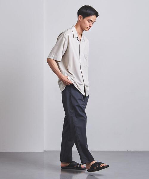 UNITED ARROWS（ユナイテッドアローズ）の「＜UNITED ARROWS＞ スムース オープンカラーシャツ（シャツ/ブラウス・メンズ・オフホワイト/オリーブ/ダークグレー/ダークブラウン/ライム/ライトグレー・SMALL/MEDIUM/X-LARGE/LARGE）」の9枚目の写真