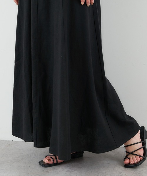 natural couture（ナチュラルクチュール）の「【WEB限定】リネン混バックリボン大人ワンピース（ワンピース・レディース・ブラック/ベージュ/レッド系その他/ライトベージュ・MEDIUM/LARGE）」の10枚目の写真