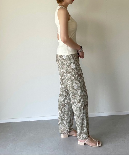 y/m by misato（イムバイミサト）の「カットリブアメスリタンクトップ（タンクトップ・レディース・ブラック/ベージュ/オフホワイト・FREE）」の18枚目の写真