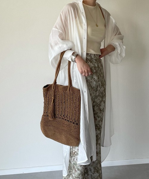 y/m by misato（イムバイミサト）の「カットリブアメスリタンクトップ（タンクトップ・レディース・ブラック/ベージュ/オフホワイト・FREE）」の22枚目の写真