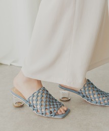 KBF+ | KBF+ クリアヒールメッシュミュール(サンダル)