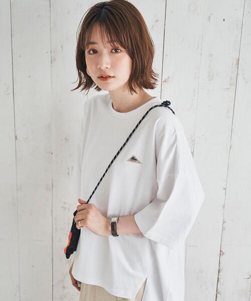 KELTY(ケルティ)の「【WEB限定復刻】KELTY(ケルティ)別注スリットTシャツ#(Tシャツ/カットソー・レディース・ベージュ/ホワイト/オリーブ・FREE)」の16枚目の写真