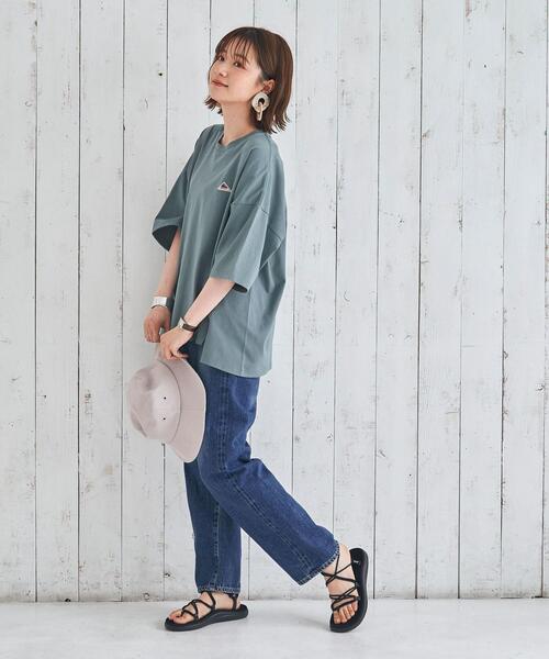 KELTY(ケルティ)の「【WEB限定復刻】KELTY(ケルティ)別注スリットTシャツ#(Tシャツ/カットソー・レディース・ベージュ/ホワイト/オリーブ・FREE)」の5枚目の写真