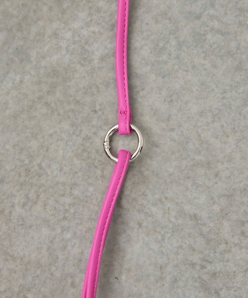 PUBLIC TOKYO（パブリックトウキョウ）の「メッシュ2WAYサコッシュバッグ（ショルダーバッグ・レディース・ブラウン/ピンク/ブラック・FREE）」の18枚目の写真