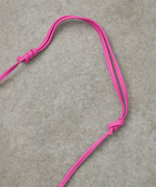 PUBLIC TOKYO（パブリックトウキョウ）の「メッシュ2WAYサコッシュバッグ（ショルダーバッグ・レディース・ブラウン/ピンク/ブラック・FREE）」の17枚目の写真