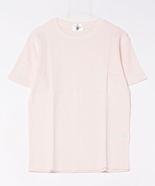 Bling Leads(ブリングリーズ)の「21/- サーマル クルーネック 半袖 Tシャツ(Tシャツ/カットソー・メンズ・ブラック/ライトピンク/グレー/ネイビー/サックスブルー/ホワイト/カーキ・M/L/XL)」の7枚目の写真