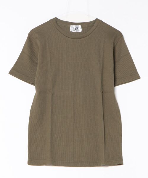 Bling Leads(ブリングリーズ)の「21/- サーマル クルーネック 半袖 Tシャツ(Tシャツ/カットソー・メンズ・ブラック/ライトピンク/グレー/ネイビー/サックスブルー/ホワイト/カーキ・M/L/XL)」の4枚目の写真