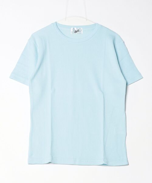 Bling Leads(ブリングリーズ)の「21/- サーマル クルーネック 半袖 Tシャツ(Tシャツ/カットソー・メンズ・ブラック/ライトピンク/グレー/ネイビー/サックスブルー/ホワイト/カーキ・M/L/XL)」の6枚目の写真