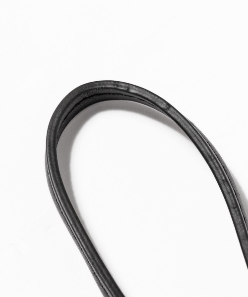 ROOPTOKYO（ループトウキョウ）の「ネックポーチ スクエアミニショルダーバッグ スマホケース ポシェット レザーショルダー サコッシュ（ショルダーバッグ・メンズ・ブラック/ベージュ・ONE SIZE）」の17枚目の写真