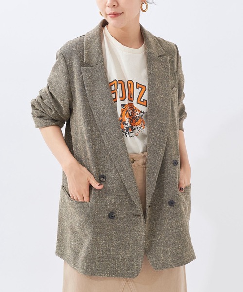 plage(プラージュ)の「【R’IAM】ミニツィードジャケット◆(テーラードジャケット・レディース・ブラック/ネイビー・38/36)」の8枚目の写真