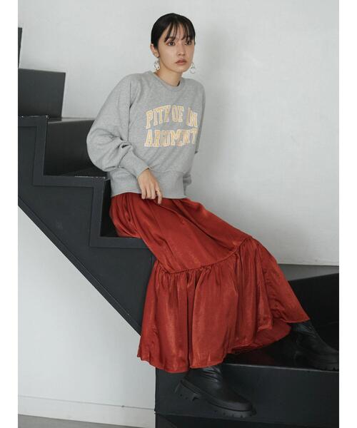 armonia(アルモニーア)の「armonia・ティアードキャミワンピース*(ワンピース・レディース・レッド/カーキ/マスタード・FREE)」の8枚目の写真