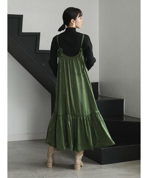 armonia(アルモニーア)の「armonia・ティアードキャミワンピース*(ワンピース・レディース・レッド/カーキ/マスタード・FREE)」の10枚目の写真