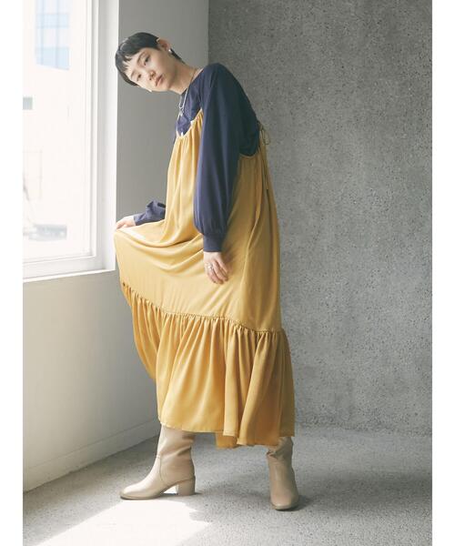 armonia(アルモニーア)の「armonia・ティアードキャミワンピース*(ワンピース・レディース・レッド/カーキ/マスタード・FREE)」の17枚目の写真