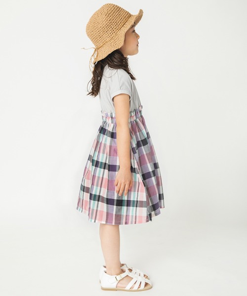 BRANSHES（ブランシェス）の「ドッキングワンピース（ワンピース・キッズ・ライトグレー/オフホワイト・90cm/110cm/100cm/120cm/130cm/140cm/150cm）」の17枚目の写真