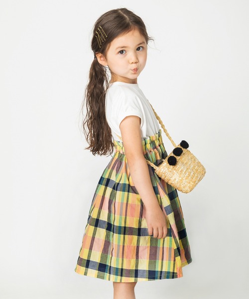 BRANSHES（ブランシェス）の「ドッキングワンピース（ワンピース・キッズ・ライトグレー/オフホワイト・90cm/110cm/100cm/120cm/130cm/140cm/150cm）」の5枚目の写真