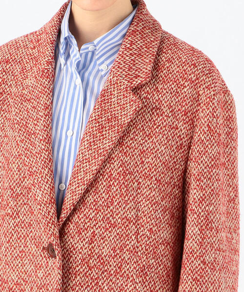 値下げ!! BACCA ツイードジャケット　アウター コート 楽天市場】【SALE／30%OFF】ネップツイード コートジャケット