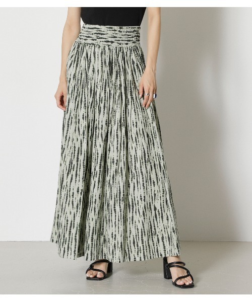 AZUL by moussy（アズールバイマウジー）の「RELAX GATHER SKIRT/リラックスギャザースカート（スカート・レディース・ターコイズブルー/ベージュ系その他/ブラウン/ベージュ/グリーン系その他2・MEDIUM/SMALL）」の17枚目の写真