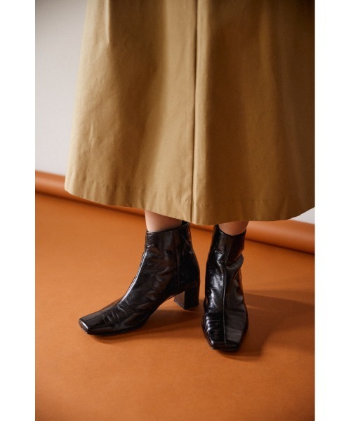 Square Boots スクエアブーツ 厚底 モード BLACK BY MOUSSY（ブラックバイマウジー）の「square boots（スクエア