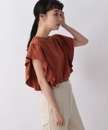 LOWRYS FARM | スラブソデフリルＳＳ　956915(Tシャツ/カットソー)