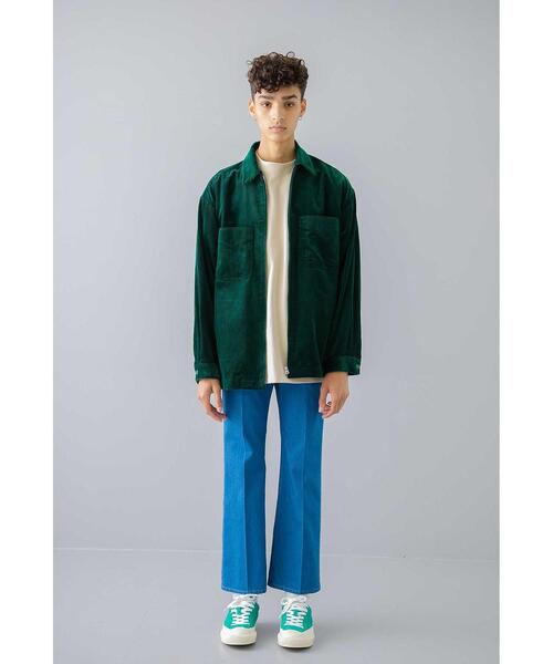 MONKEY TIME（モンキータイム）の「＜monkey time＞ 8WALE SOFT CORDUROY ZIP SHIRT/シャツ（シャツ/ブラウス・メンズ・ブラック/ケリー/クリーム・S/M/L/XL）」の15枚目の写真