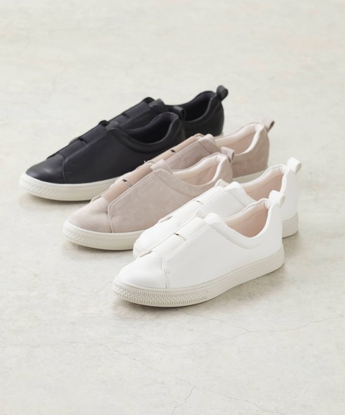 menue（メヌエ）の「スリッポンスニーカー（スニーカー・レディース・ホワイト/ブラック/グレイッシュベージュ・LL/3L/S/M/L/XS）」の12枚目の写真