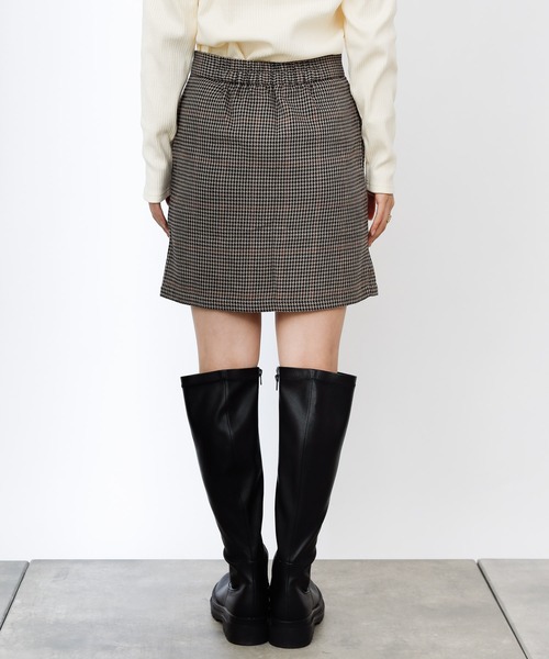 COLONY 2139(コロニートゥーワンスリーナイン)の「TR先染ミニスカート(セットアップ可)(スカート・レディース・ブラウン/グレー・FREE)」の13枚目の写真